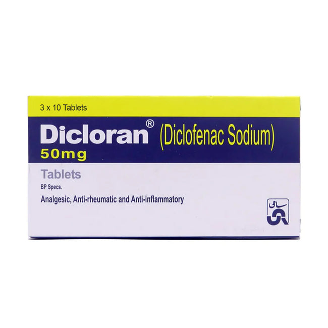 DICLORAN 50MG TAB 30S Hover Image