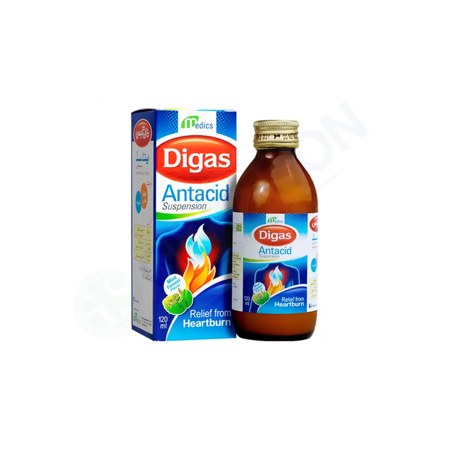 Digas Antacid Suspension 120ml Hover Image