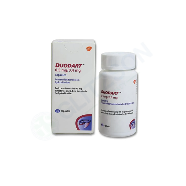 Duodart Capsules 0.5mg/0.4mg (1 Bottle = 30 Capsules) Hover Image