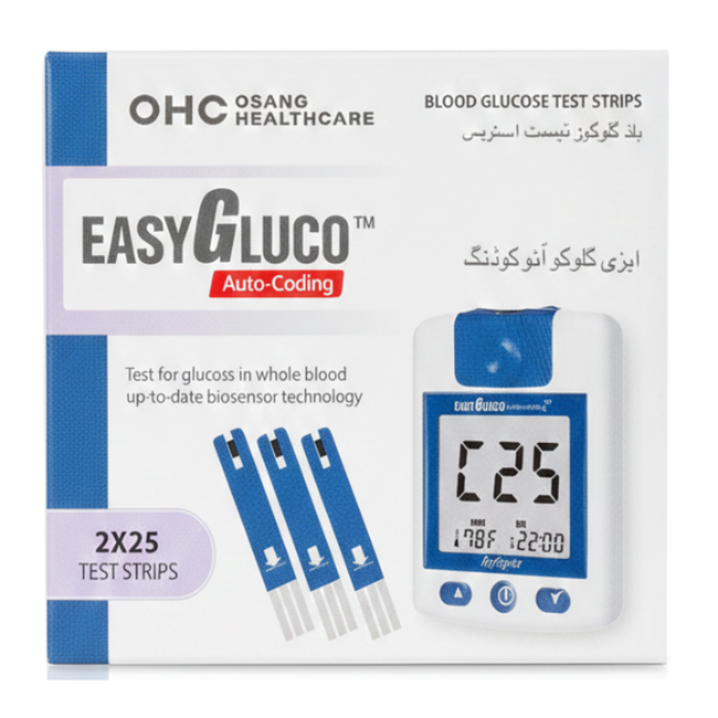 Easy Gluco Glucose Monitoring Strips 25s Hover Image