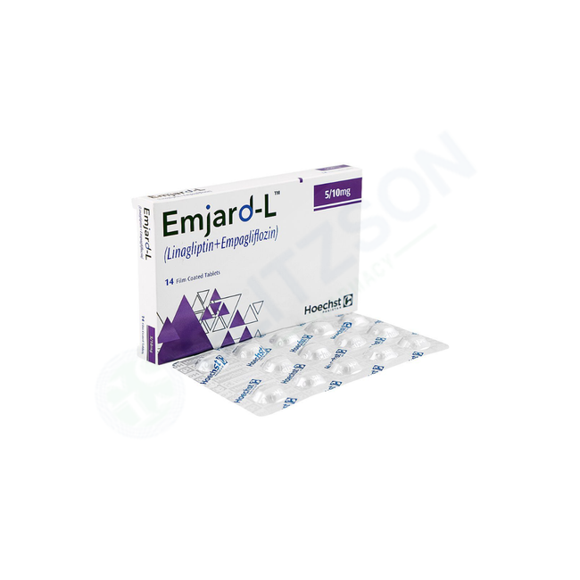 Emjard-L Tablets 5mg/10mg (1 Box = 14 Tablets Hover Image