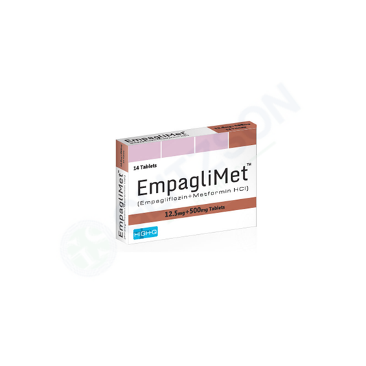 Empaglimet Tablets 12.5/500mg (1 Strip = 7 Tablets)