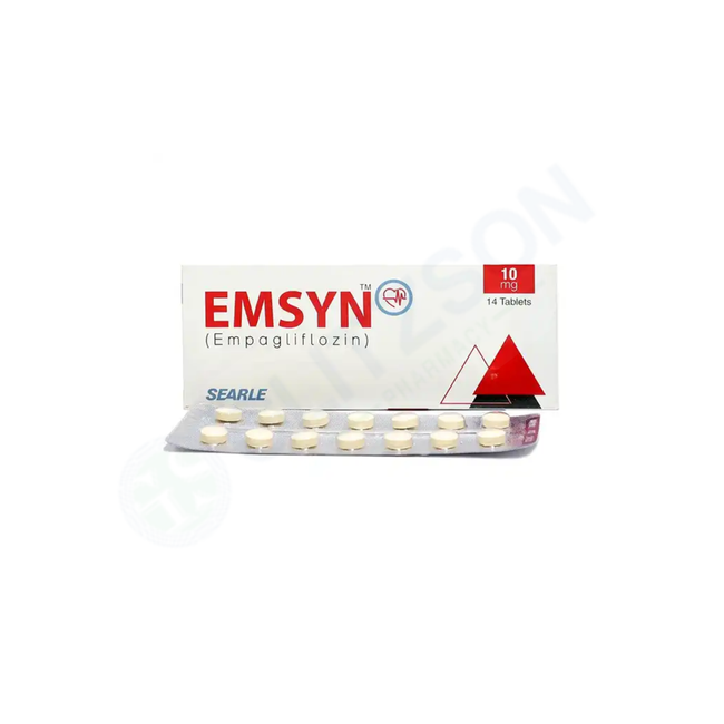 Emsyn Tablets 10mg (1 Box = 1 Strip) (1 Strip = 14 Tablets) Hover Image