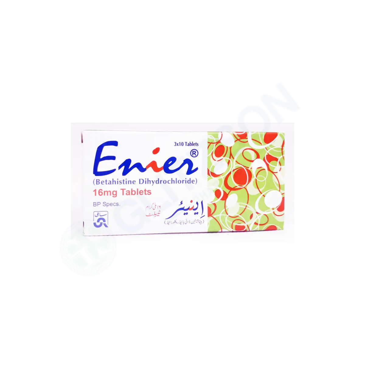 Enier Tablets 16mg (1 Strip = 10 Tablets)