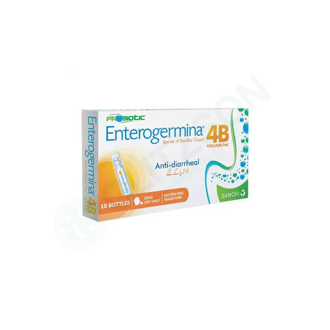 Enterogermina Oral Suspension 4Billion/5Ml (1 Box = 10 Vials ) Hover Image