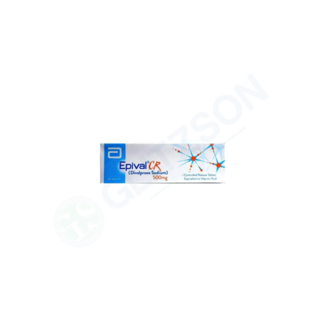 Epival CR Tablets 500mg (1 Strip = 10 Tablets) Hover Image