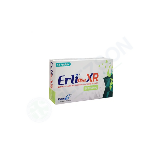 Erli Plus Xr Tablets 12.5/1000mg (1 Box = 2 Strips) (1 Strip = 7 Tablets) Hover Image