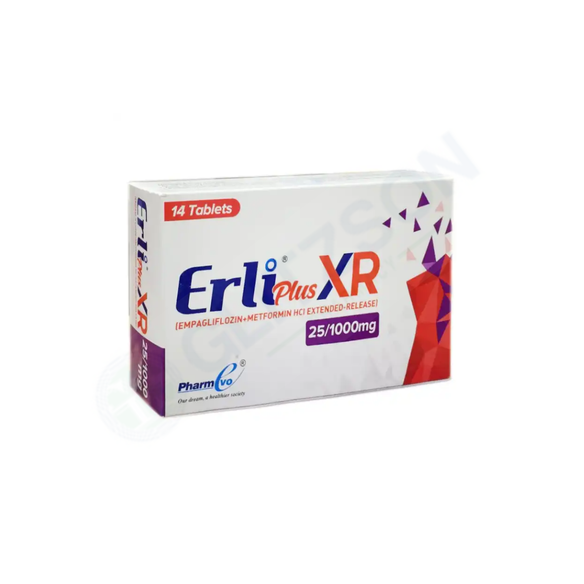 Erli Plus Xr Tablets 25/1000mg (1 Strip = 7 Tablets)