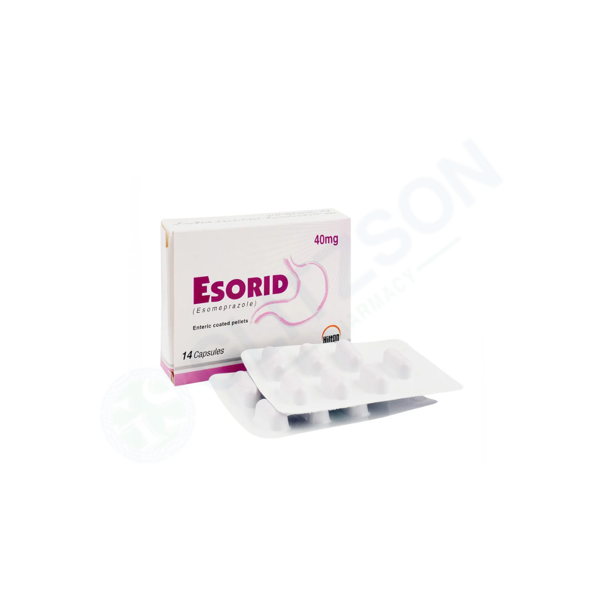 Esorid Capsules 40mg (1 Strip = 7 Capsules)