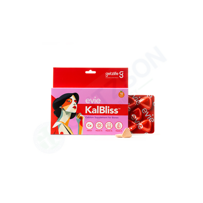 Evie KalBliss Chewable Sugar Free Tablets (1 Box = 10 Tablets) Hover Image