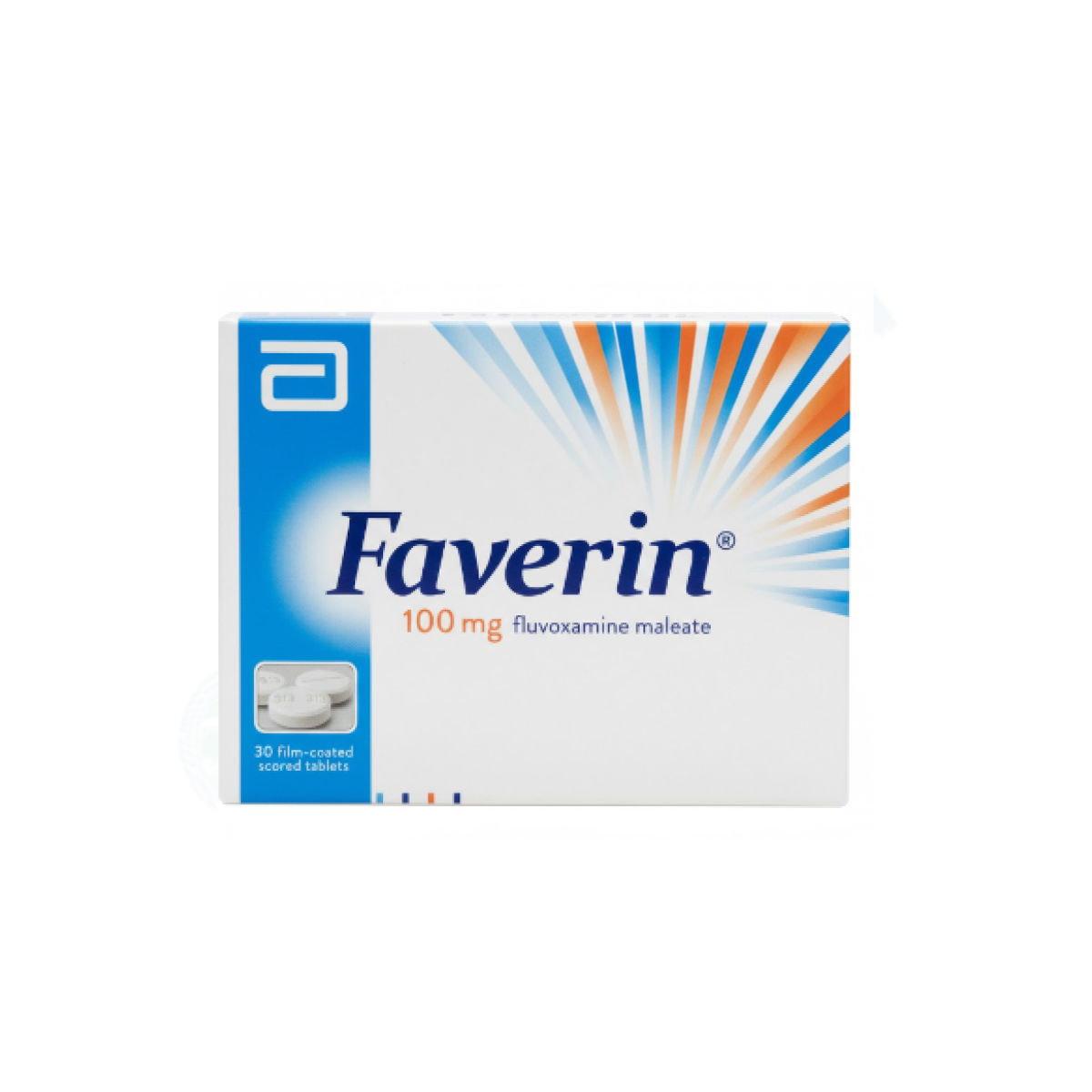 Faverin Tablets 100mg (1 Box = 1 Strip)(1 Strip = 10 Tablets)