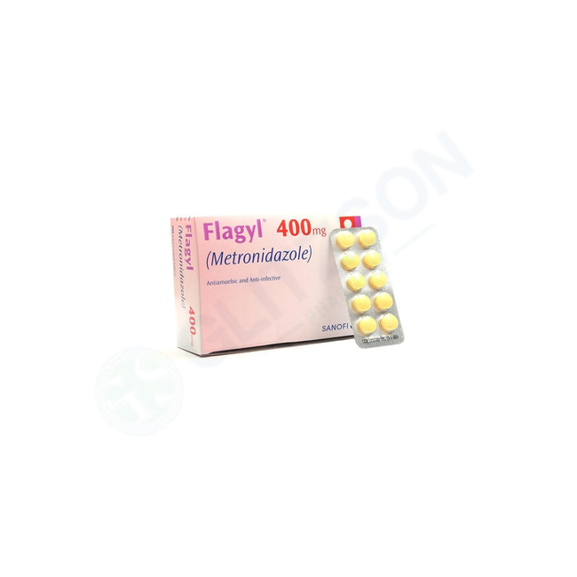 Flagyl Tablets 400mg (1 Strip = 10 Tablets) Hover Image