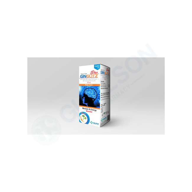 GINGLITZ PLUS SYRUP 120ML Hover Image