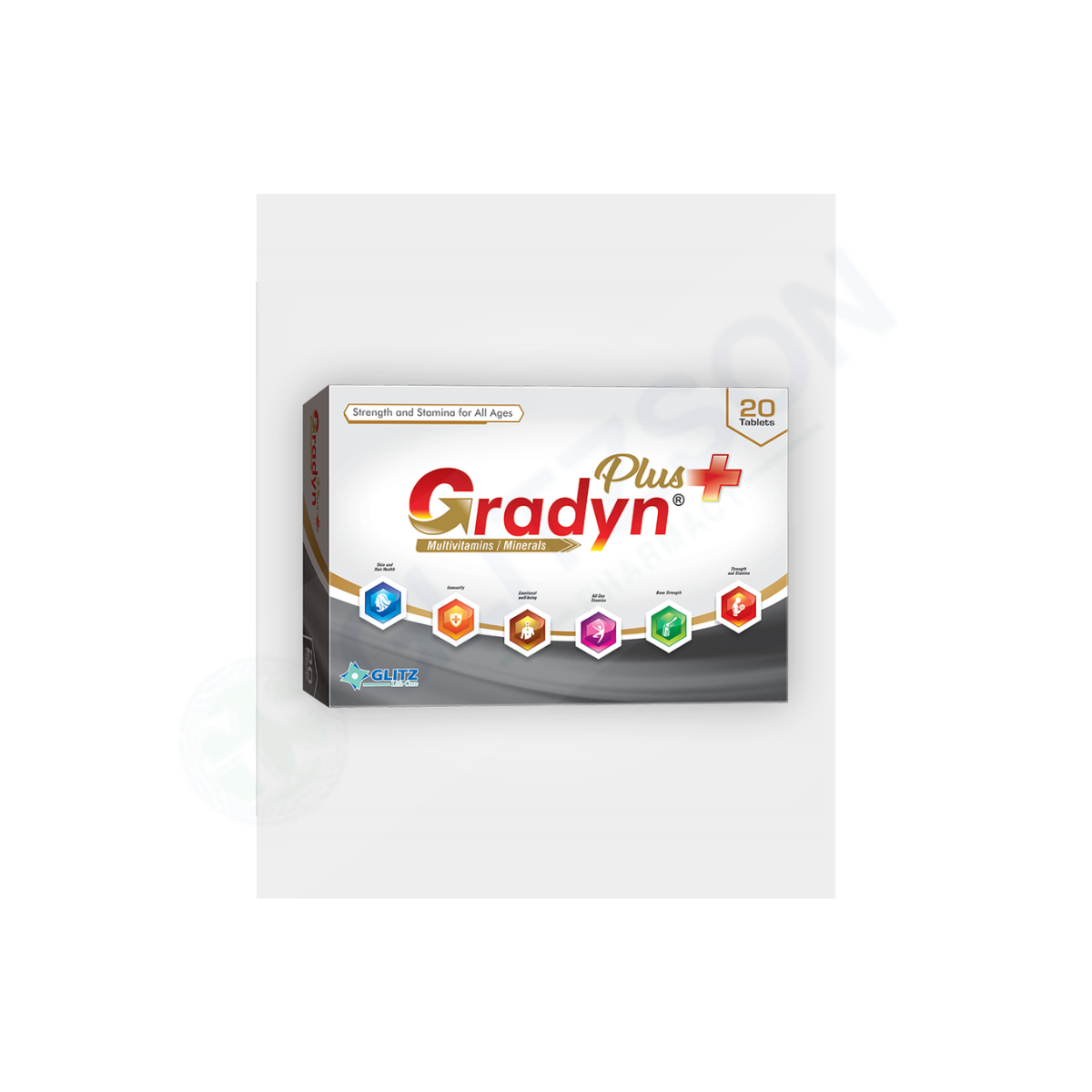GRADYN PLUS TABLET (1 BOX=2 STRIPS)(1 STRIP=10 TABLETS)
