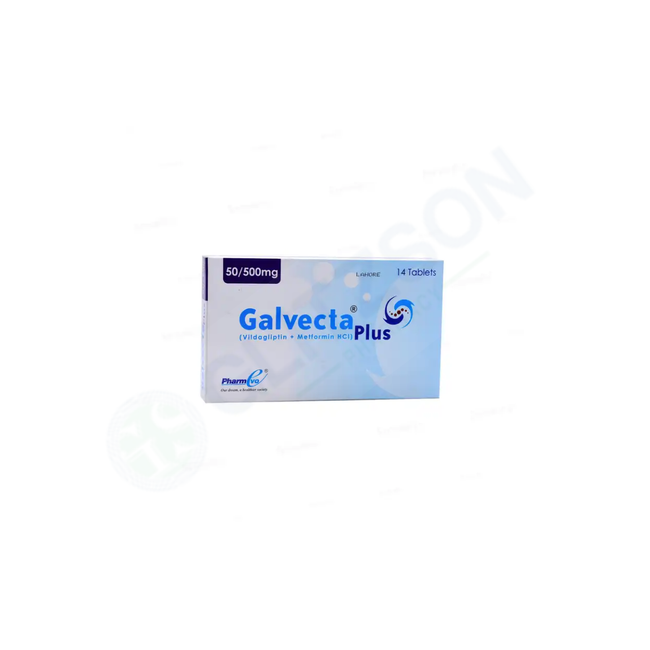 Galvecta Plus Tablets 50/500mg (1 Strip = 7 Tablets) Hover Image