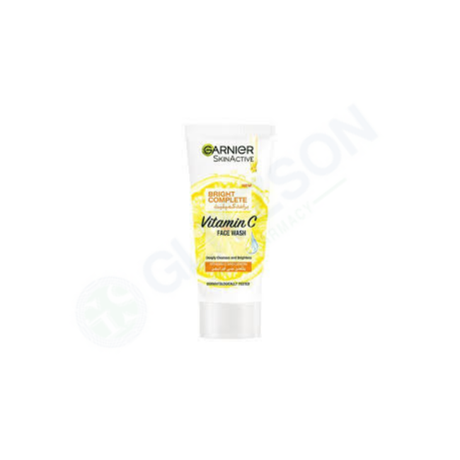 Garnier Skin Active Bright Complete Vitamin C Facewash 100ml Hover Image