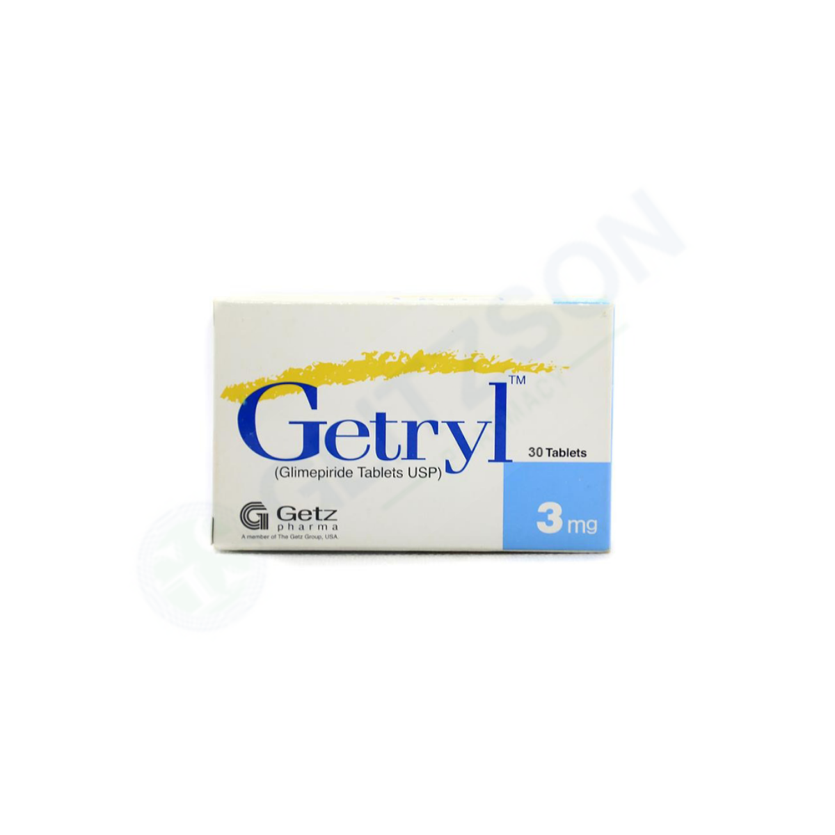 Getryl Tablets 3mg (1 Box = 3 Strips) (1 Strip = 10 Tablets)