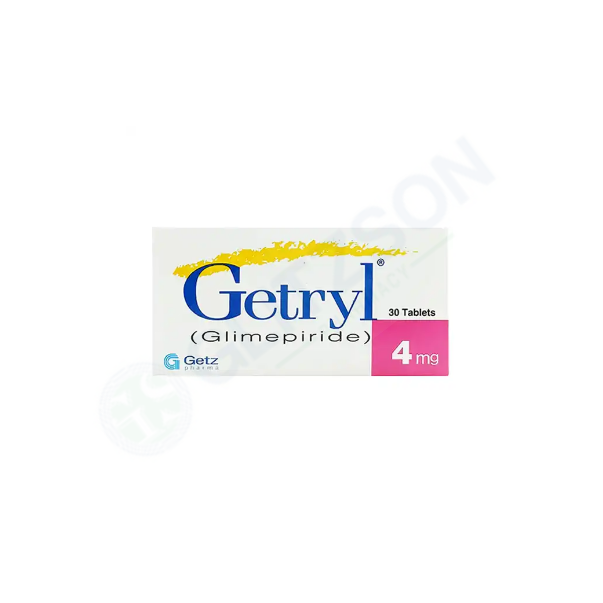 Getryl Tablets 4mg (1 Box = 3 Strips) (1 Strip = 10 Tablets)