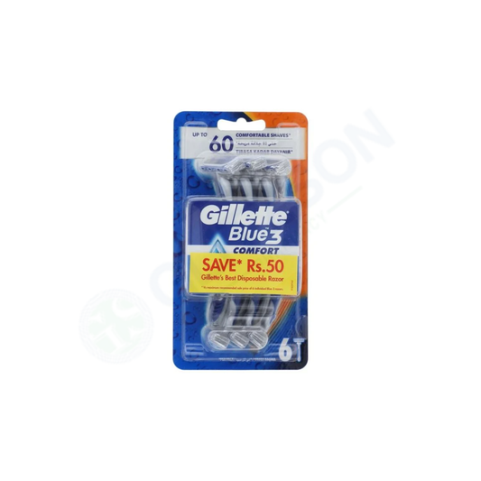 Gillette Blue 3 Comfort Disposable Razor 6pcs