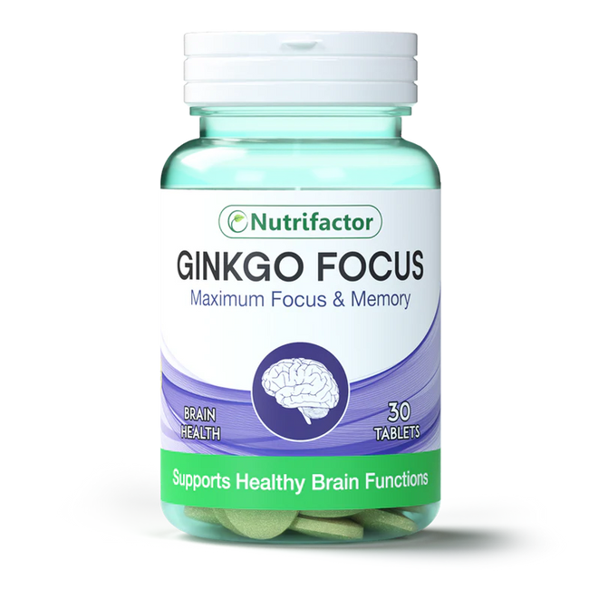 Nutrifactor Ginkgo Focus Tablets (1 Bottle = 30 Tablets) Hover Image