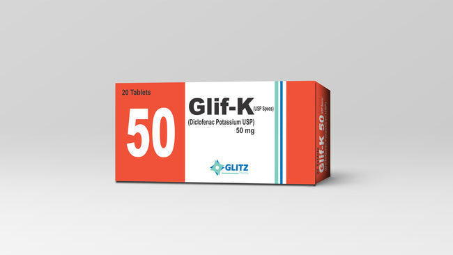 GLIF K 50MG TABLET(1 BOX=2 STRIPS)(1 STRIP=10 TABLETS) Hover Image