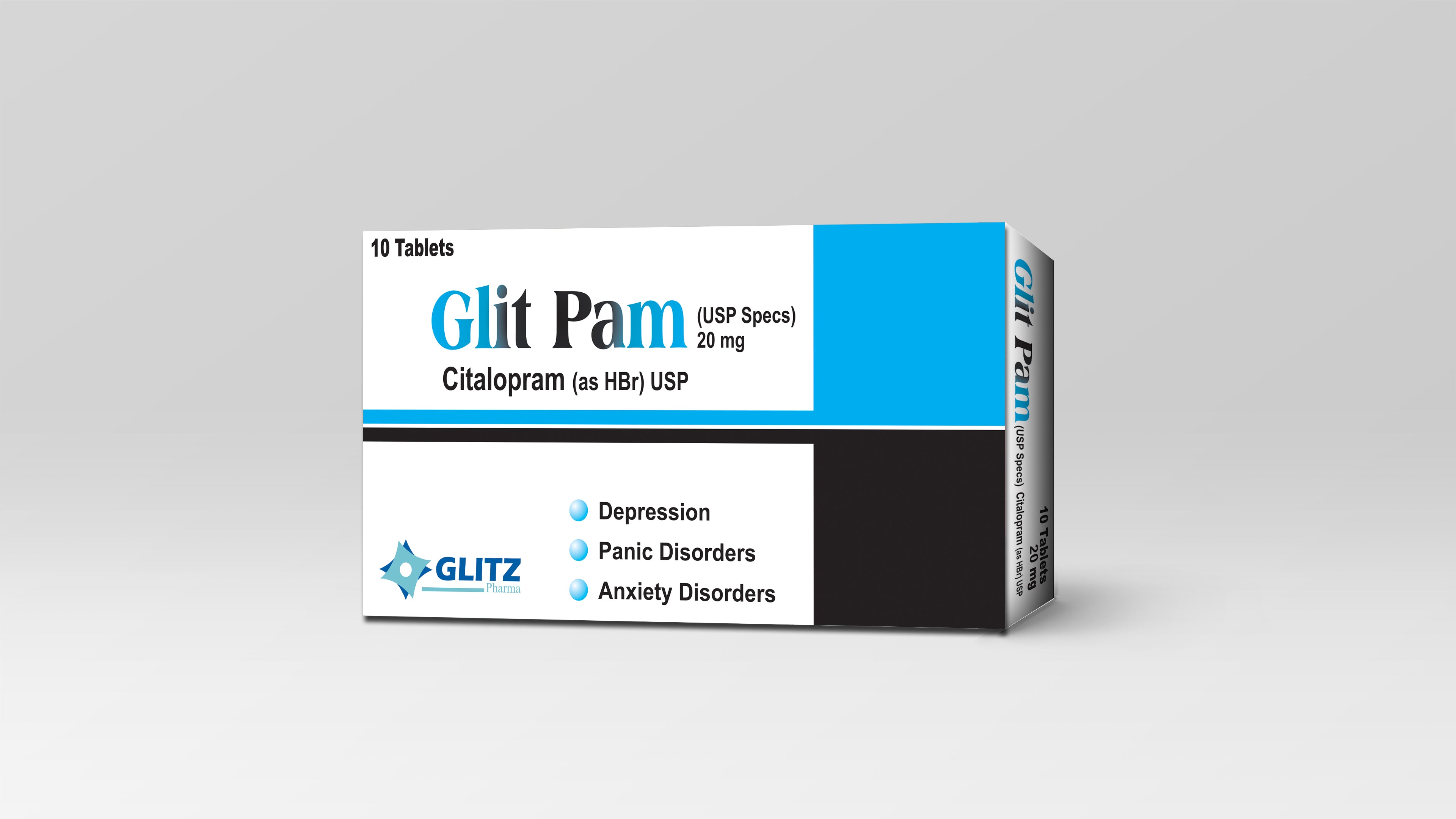 GLITPAM 20MG TABLET(1 BOX=1 STRIP)(1 STRIP=10 TABLETS)