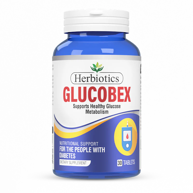 Herbiotics Glucobex Tablets (1 Bottle = 30 Tablets)