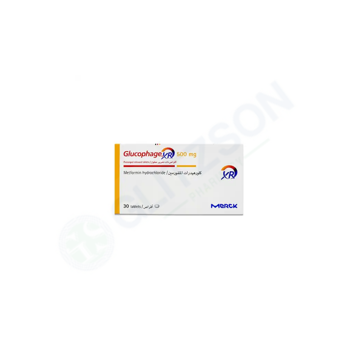 Glucophage-XR Tablets 500mg (1 Box = 3 Strips) (1 Strip = 10 Tablets)