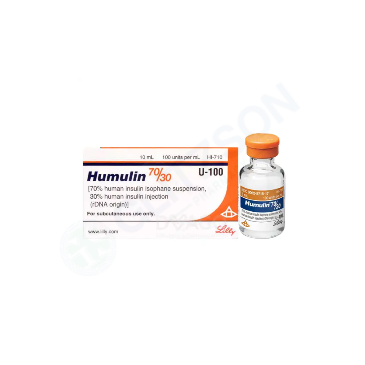 Humulin 70/30 Injection 100U/ml 10ml (1 Box = 1 Injection)