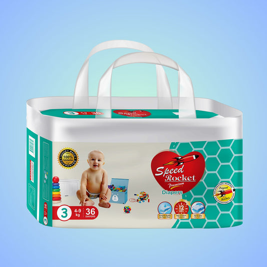 ROCKET 3 DIAPERS MEDIUM 36`S PREMIUM