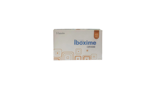 Iboxime Capsules 400mg (1 Box = 1 Strip)(1 Strip = 5 Capsules) Hover Image