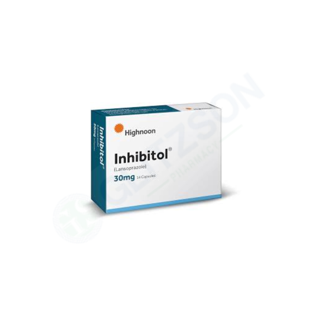 Inhibitol Capsules 30mg (1 Box = 2 Strips) (1 Strip = 7 Capsules) Hover Image