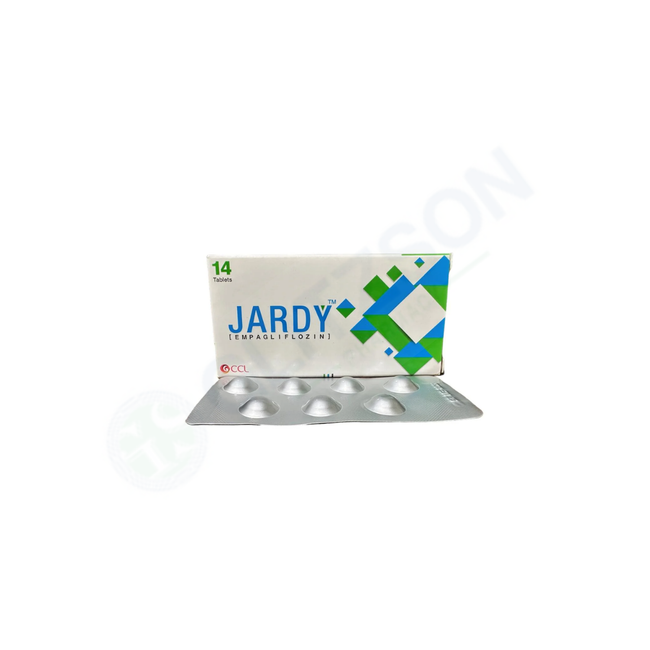 Jardy Tablets 25mg (1 Box = 2 Strips) (1 Strip = 7 Tablets) Hover Image