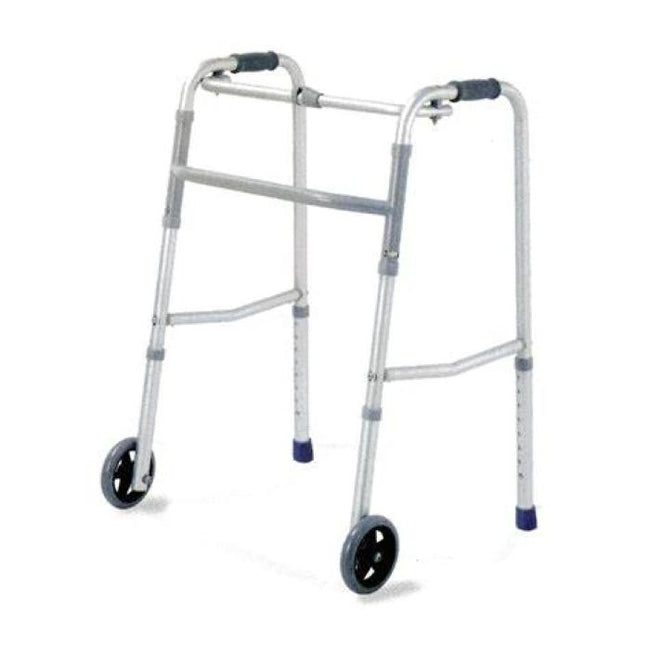 Ky 912l-5'' Walker With Wheel Matt Silver Hover Image