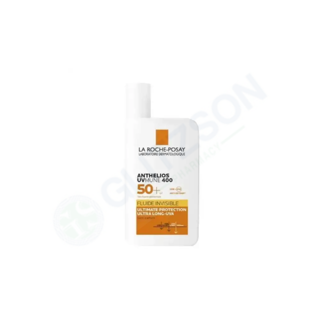 La Roche Posay Anthelios Uvmune 400 Invisible Tinted Fluid SPF 50+ Sunscreen 50ml Hover Image