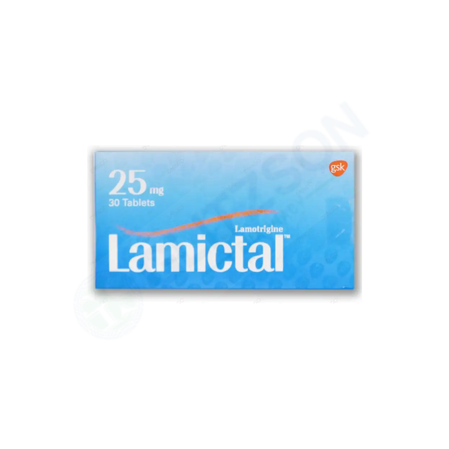 Lamictal Tablets 25mg (1 Box = 2 Strips) (1 Strip = 15 Tablets) Hover Image