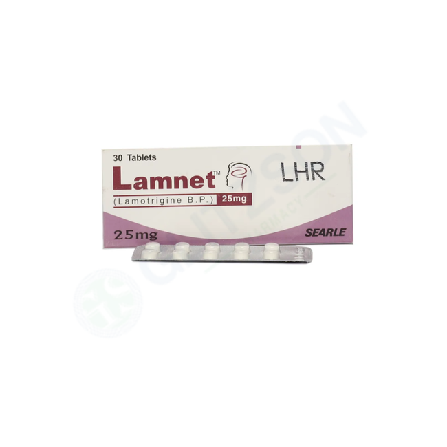 Lamnet Tablets 25mg (1 Box = 3 Strips) (1 Strip = 10 Tablets) Hover Image