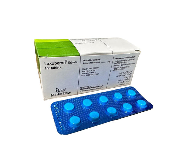 LAXOBERON 5MG TAB 100S 1 STRIP = 10TAB Hover Image