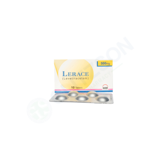 Lerace Tablets 500mg (1 Box = 2 Strips) (1 Strip = 5 Tablets) Hover Image