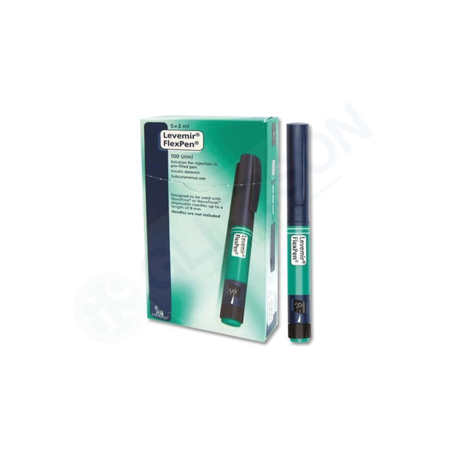 Levemir Flexpen Prefilled Pen 100IU/ml (1 Box = 5 Prefilled Pen Hover Image