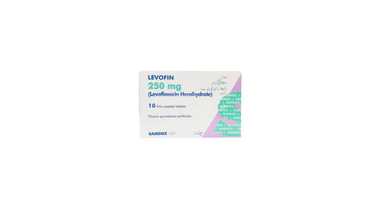Levofin Tablets 250mg (1 Box = 1 Strip)(1 Strip = 10 Tablets)