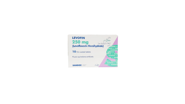 Levofin Tablets 250mg (1 Box = 1 Strip)(1 Strip = 10 Tablets) Hover Image