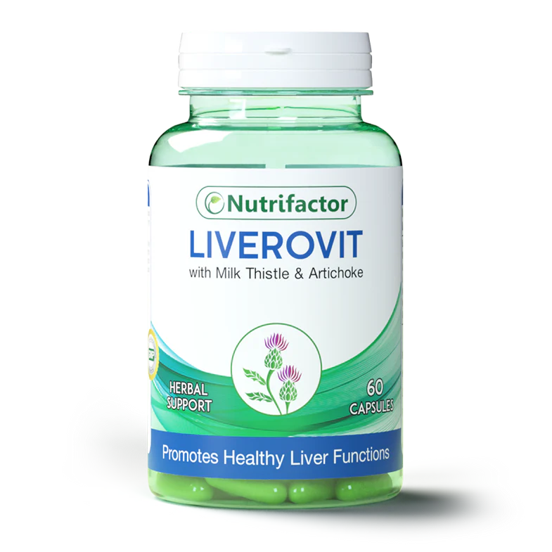Nutrifactor Liverovit Capsules (1 Bottle = 60 Capsules)