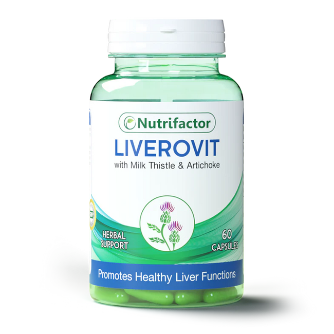 Nutrifactor Liverovit Capsules (1 Bottle = 60 Capsules) Hover Image