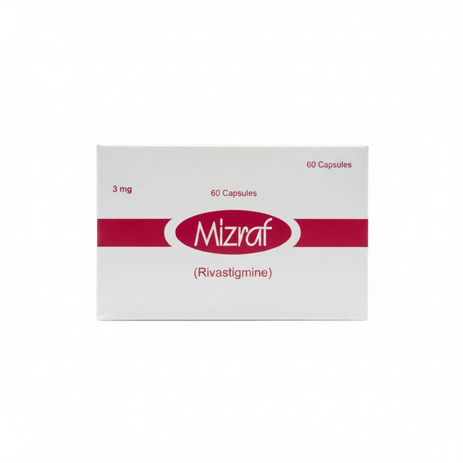 Mizraf 3mg 60s capsule (Rivastigmine,) Hover Image