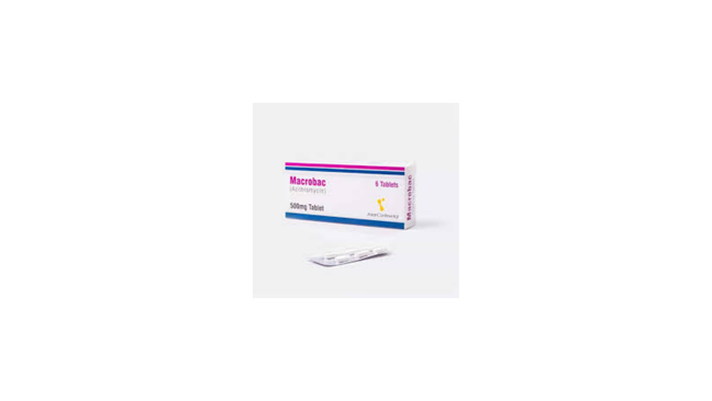 Macrobac Capsules 500mg (1 Box = 1 Strip)(1 Strip = 6 Capsules) Hover Image