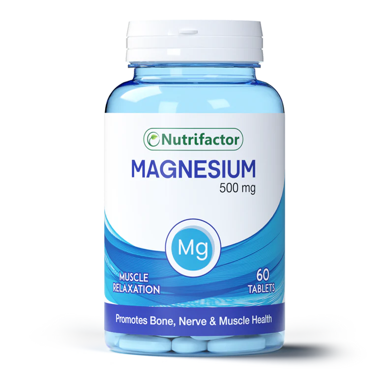 Nutrifactor Magnesium Tablets 500mg (1 Bottle = 60 Tablets)