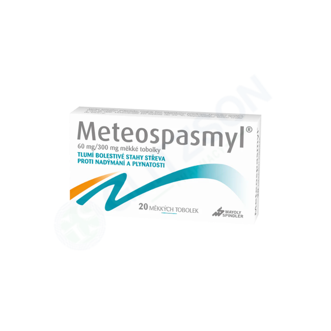 Meteospasmyl Capsules 60/300mg (1 Strip = 10 Capsules) Hover Image