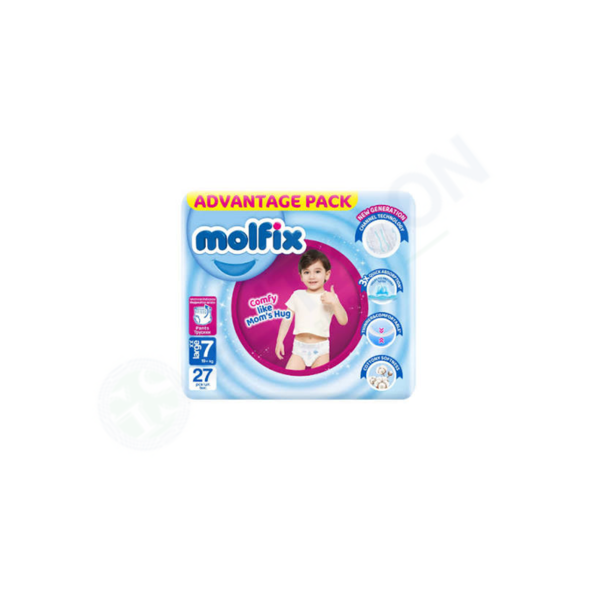 Molfix Baby Pants CC UV size XXLarge 27Pcs
