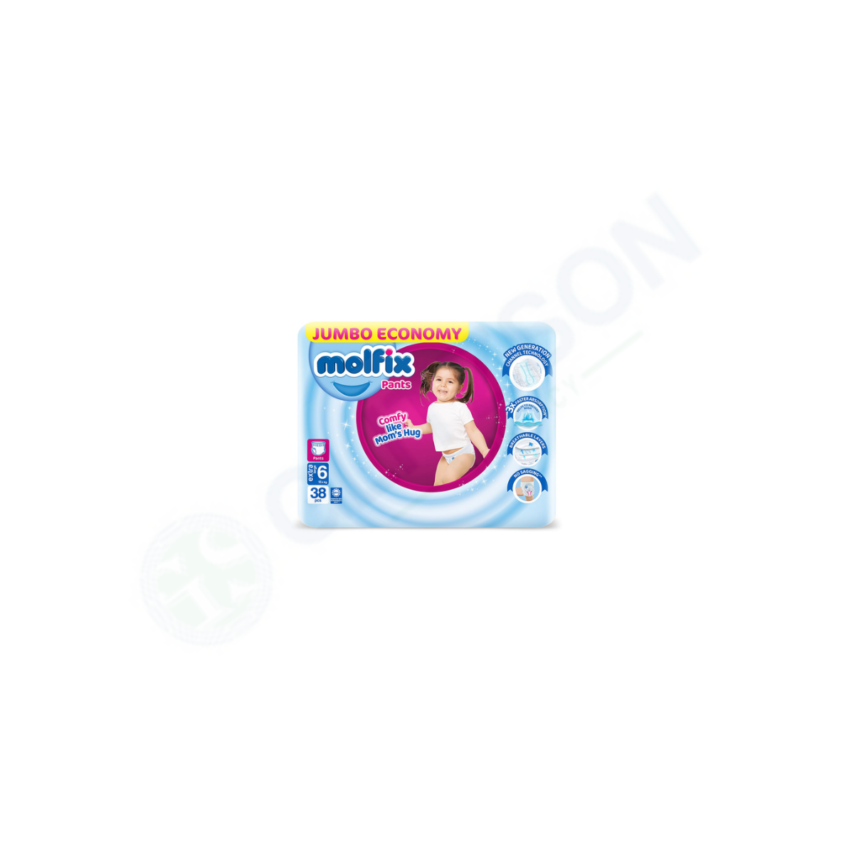 Molfix Baby Pants Jumbo Pack Extra Large 6 38Pcs